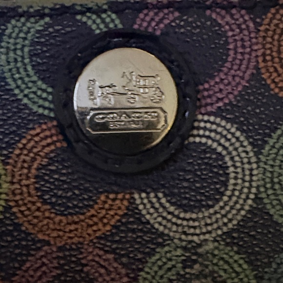Coach Multicolor Circle Pattern Wallet - Picture 11 of 11